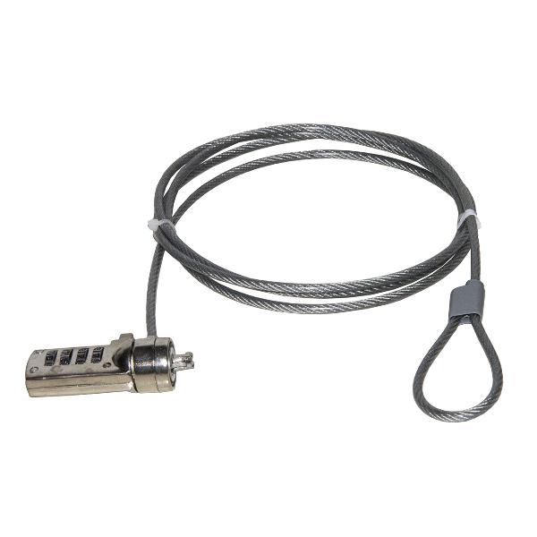 CAVO DI SICUREZZA PER NOTEBOOK CON COMBINAZIONE MT 1,50 3
