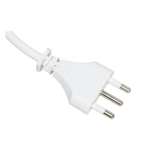 MULTIPRESA 5 PRESE UNIVERSALI ITA/SCHUKO 10/16 A - SPINA 16 A CON INTERRUTTORE CAVO MT 5 COLORE BIANCO 2