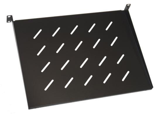 RIPIANO PER ARMADIO 19" 1 UNITA' PROFONDITA' 350 MM. (UNIVERSALE) COLORE NERO 2