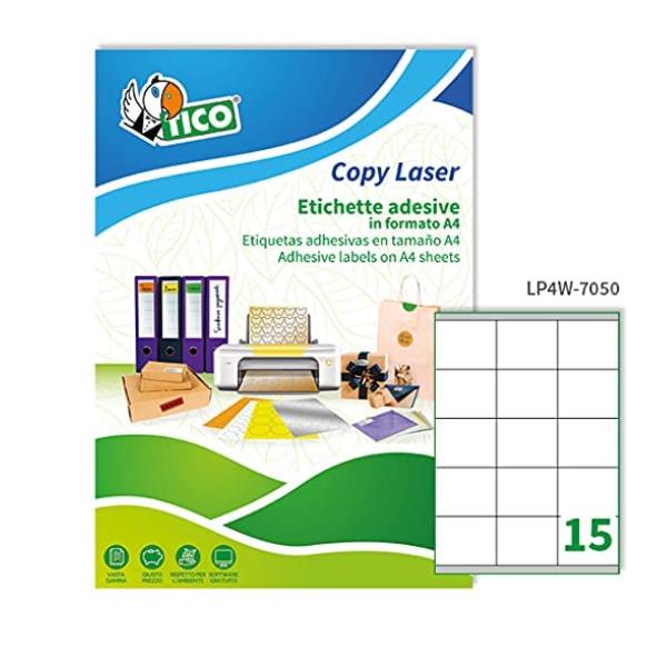 CONSUMABILI TICO ETICH.BIANCHE MARGINI 70X50 8 100FF