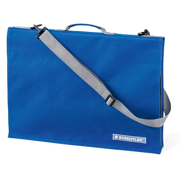 STAEDTLER BORSA PER TAVOLE DA DISEGNO A4 TESSUTO IMPERMEABILE CON MANIGLIA, CINTURA, TRACOLLA, TASCHINO