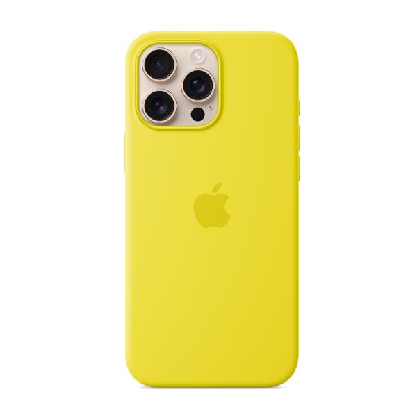 APPLE TELEFONIA Custodia MagSafe in silicone per iPhone 16 Pro Max - Giallo carambola