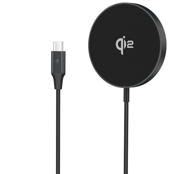 CELLY MAGCHARGEPROQI2 - Basetta di ricarica Magsafe con cavo USB-C integrato, potenza massima 10 Watt, Tecnologia Qi2