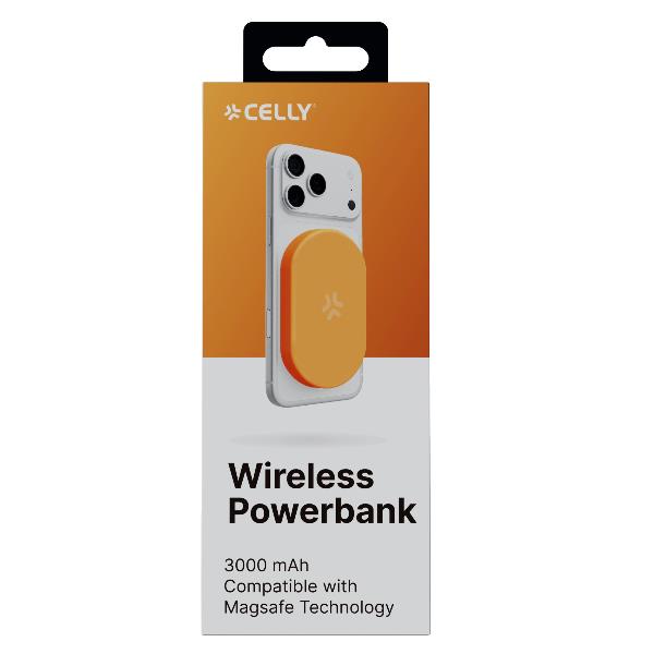 MAGMINIPB3000OR - 5W Wireless Powerbank 3000 mAh 4