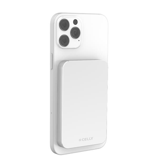 CELLY MAGPBMATCH5WH - 15W Wireless Powerbank 5000 mAh LED