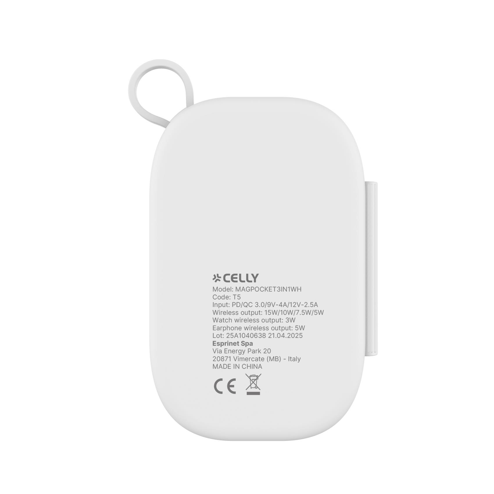 MAGPOCKET3IN1 - Caricabatteria Wireless magnetico 3in1, Tecnologia Magsafe, potenza massima 15 Watt, pieghevole, ultra sottile 7
