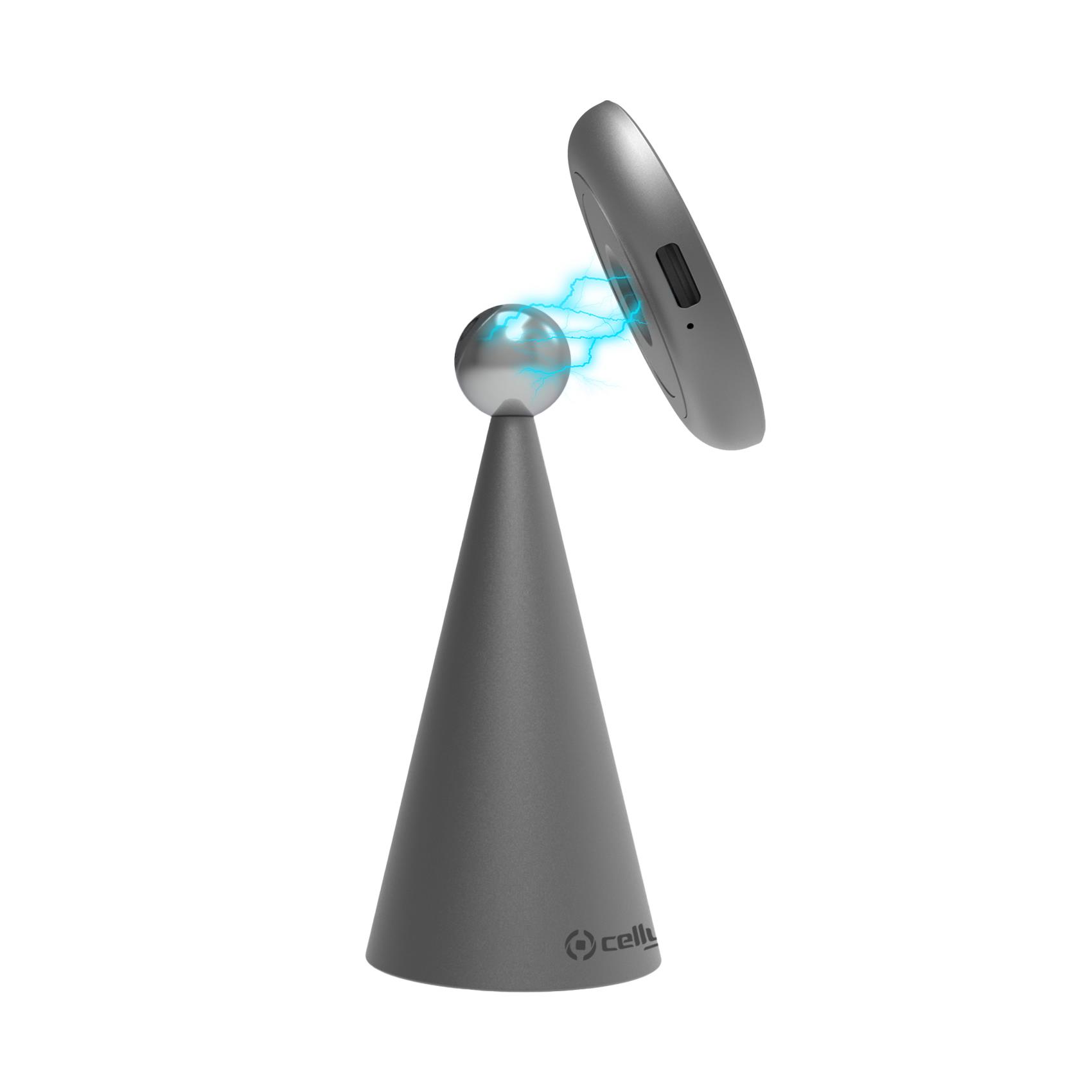 CELLY MAGSTANDCHARGE - Supporto da scrivania magnetico con ricarica wireless, potenza massima 15 Watt, cavo USB-A a USB-C incluso