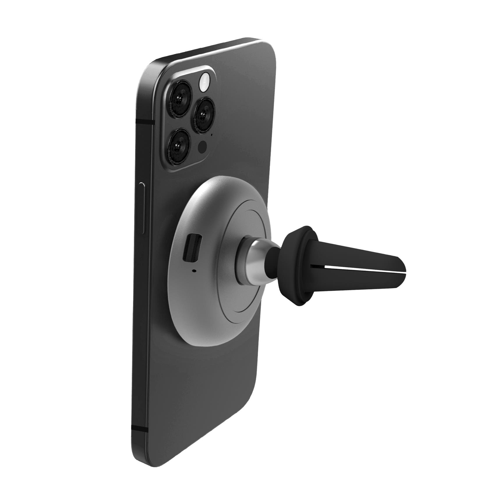 MAGSTANDCHARGE - Supporto da scrivania magnetico con ricarica wireless, potenza massima 15 Watt, cavo USB-A a USB-C incluso 3