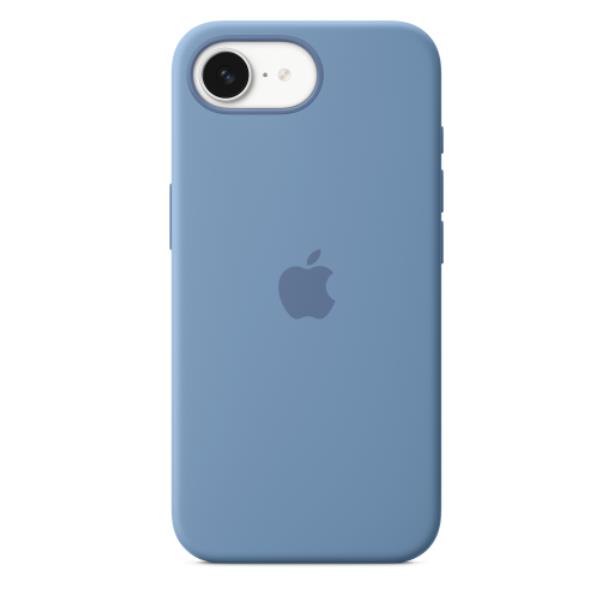 Custodia in silicone per iPhone 16e - Blu inverno 2