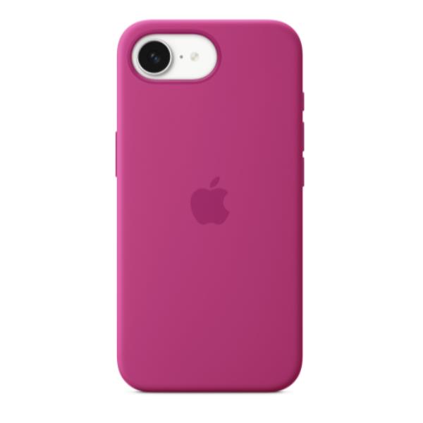 APPLE TELEFONIA Custodia in silicone per iPhone 16e - Fucsia