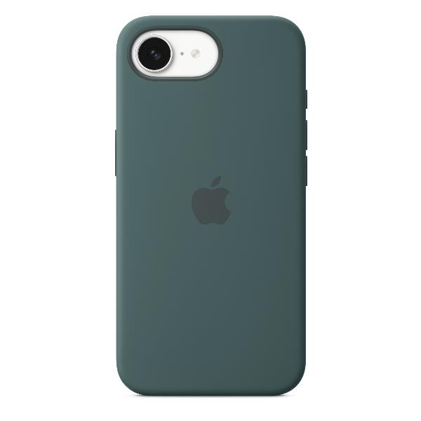 APPLE TELEFONIA Custodia in silicone per iPhone 16e - Verde lago