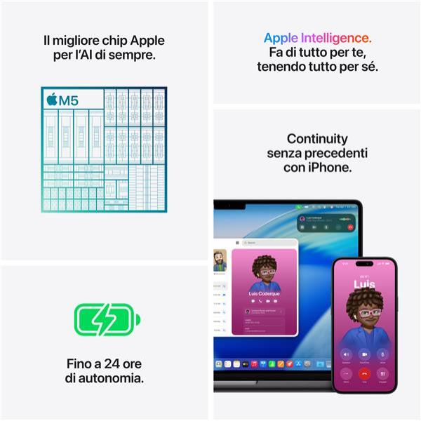 MacBook Pro 14": Chip Apple M5 con CPU 10-core e GPU 10-core, 16GB, 1TB SSD - Nero siderale 5