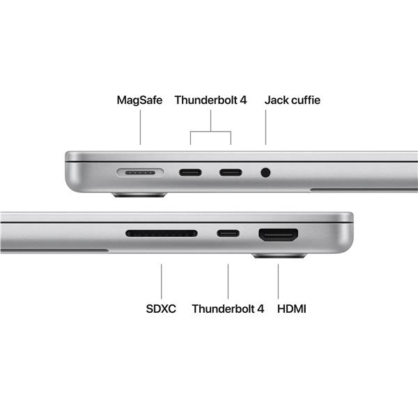 MacBook Pro 14": Chip Apple M5 con CPU 10-core e GPU 10-core, 16GB, 1TB SSD - Argento 6