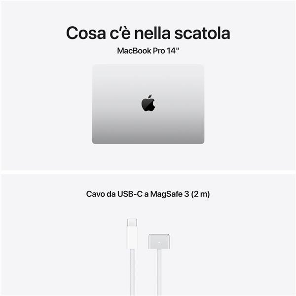 MacBook Pro 14": Chip Apple M5 con CPU 10-core e GPU 10-core, 16GB, 1TB SSD - Argento 9