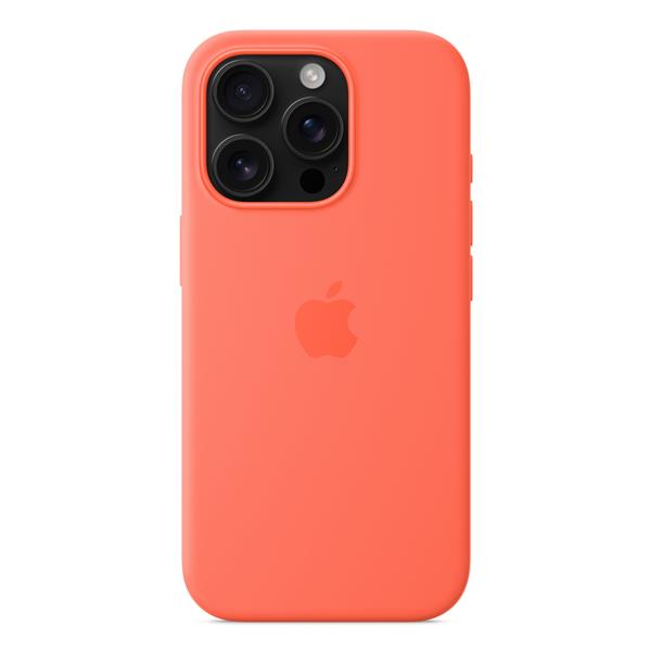 Custodia MagSafe in silicone per iPhone 16 Pro - Mandarancio 3
