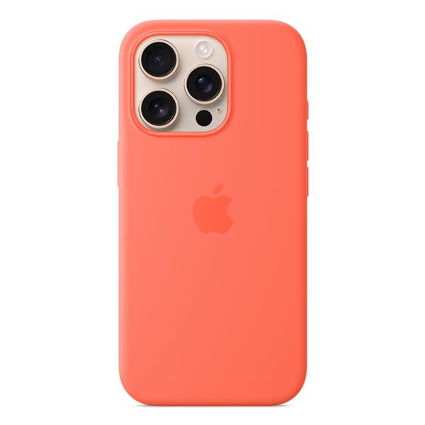 Custodia MagSafe in silicone per iPhone 16 Pro - Mandarancio 4