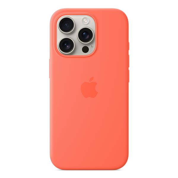 Custodia MagSafe in silicone per iPhone 16 Pro - Mandarancio 5