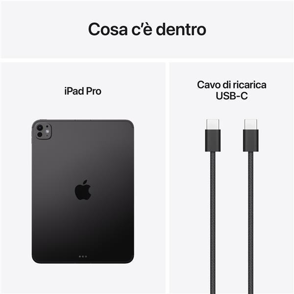 iPad Pro 11" Wi‑Fi + Cellular 512GB con vetro standard - Nero siderale 4