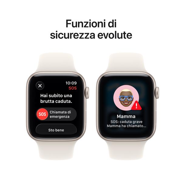 Apple Watch SE 3 GPS, Cassa 44 mm in alluminio galassia con Cinturino Sport galassia - M/L 8