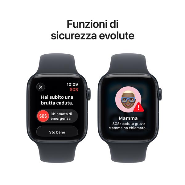 Apple Watch SE 3 GPS + Cellular, Cassa 44 mm in alluminio mezzanotte con Cinturino Sport mezzanotte - M/L 5
