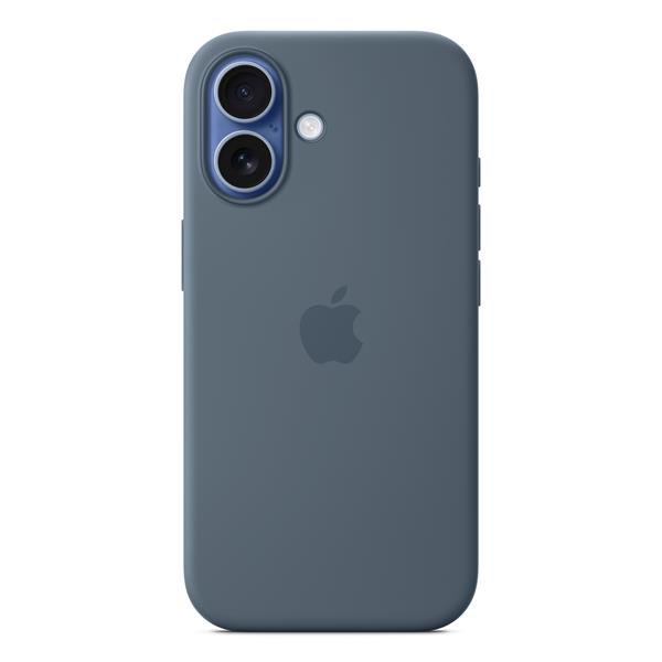 APPLE TELEFONIA Custodia MagSafe in silicone per iPhone 17 - Blu salmastro