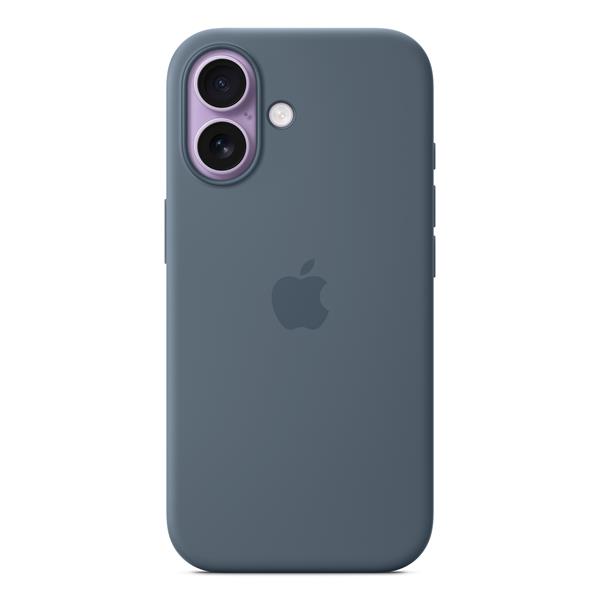 Custodia MagSafe in silicone per iPhone 17 - Blu salmastro 2