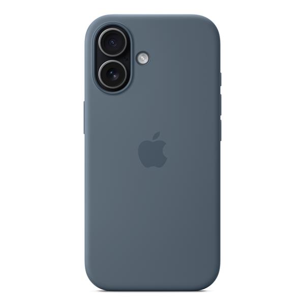 Custodia MagSafe in silicone per iPhone 17 - Blu salmastro 3