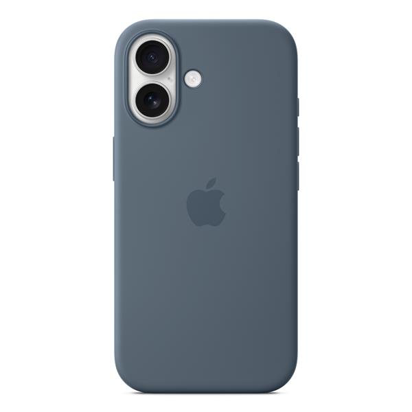Custodia MagSafe in silicone per iPhone 17 - Blu salmastro 5