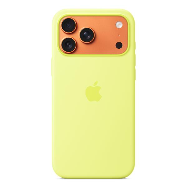 Custodia MagSafe in silicone per iPhone 17 Pro Max - Giallo neon 3