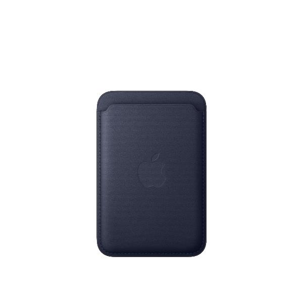 APPLE TELEFONIA Portafoglio MagSafe in tessuto FineWoven per iPhone - Blu navy