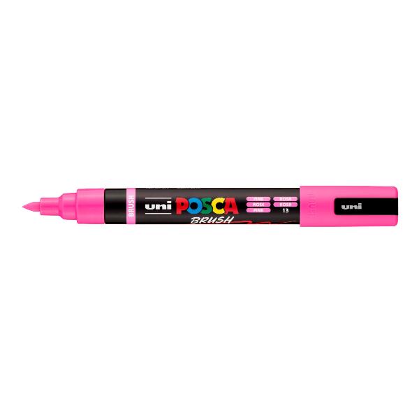 Osama MARCATORE AD ACQUA POSCA BRUSH - ROSA - Confezione 6 marcatori
