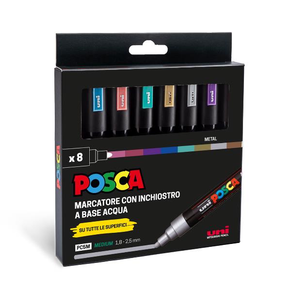 Osama POSCA MEDIO - ASTUCCIO 8 MARCATORI
