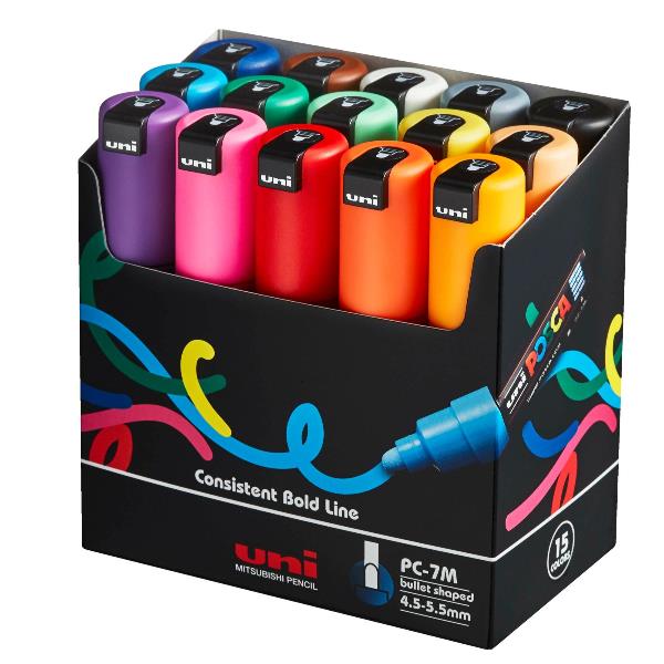 POSCA LARGE - ASTUCCIO 15 MARCATORI 2