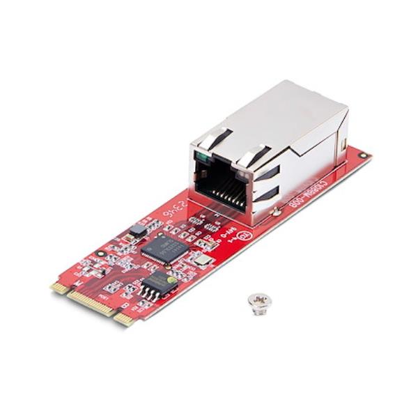 Scheda di Rete M.2 2280 2.5GbE a 1 porta, velocità multi-Gigabit (2.5G/1G/100M/10M), NIC NBASE-T (802.3bz), M.2 B+M Key, Interfaccia Ethernet PCIe per PC SFF/Desktop 3