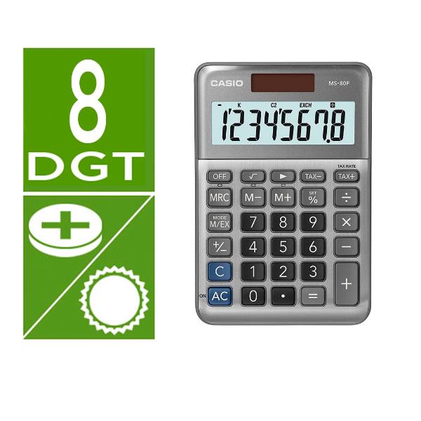 CASIO ITALIA CALCOLATRICE DA TAVOLO MS-80F
