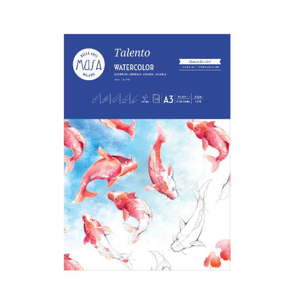 TALENTO - ACQUERELLO BLOCCO 10 FG. 300 GR. - CM.29,7X42 (A3) 2