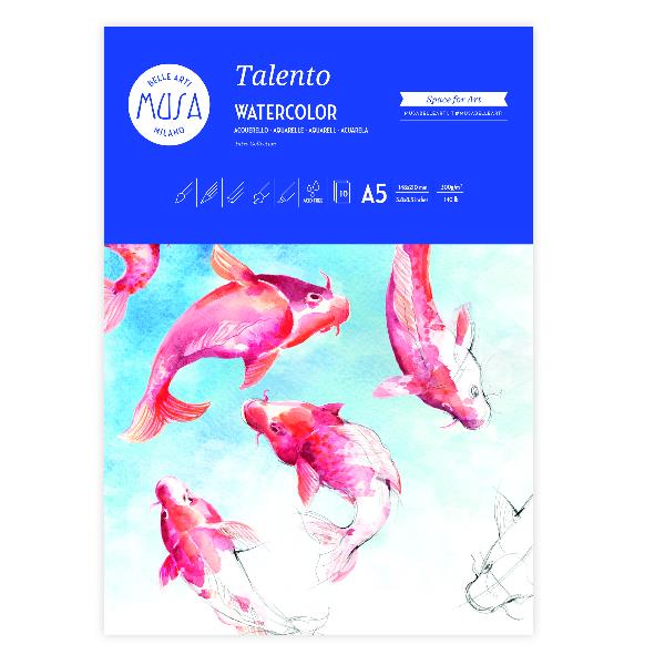 CWR TALENTO - ACQUERELLO BLOCCO 10 FG. 300 GR. - CM.14,8X21