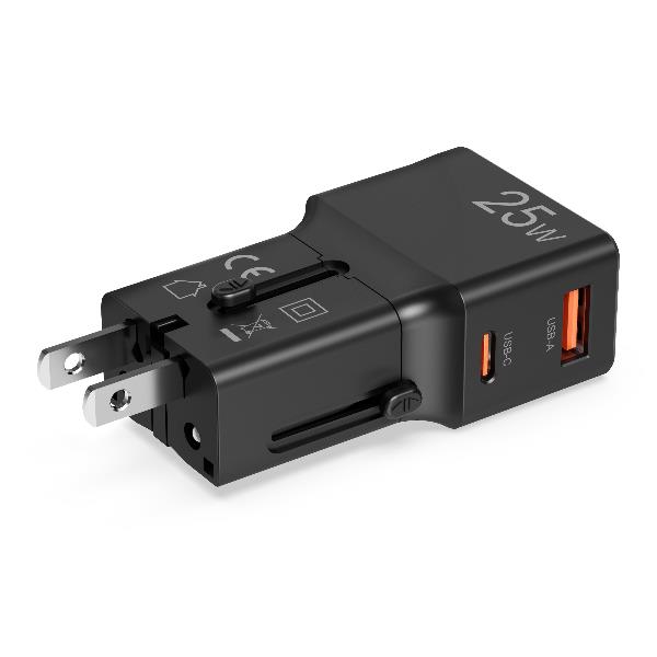 MULTIPLUGSL25W - 25W Multiplug Slim Travel Charger 5