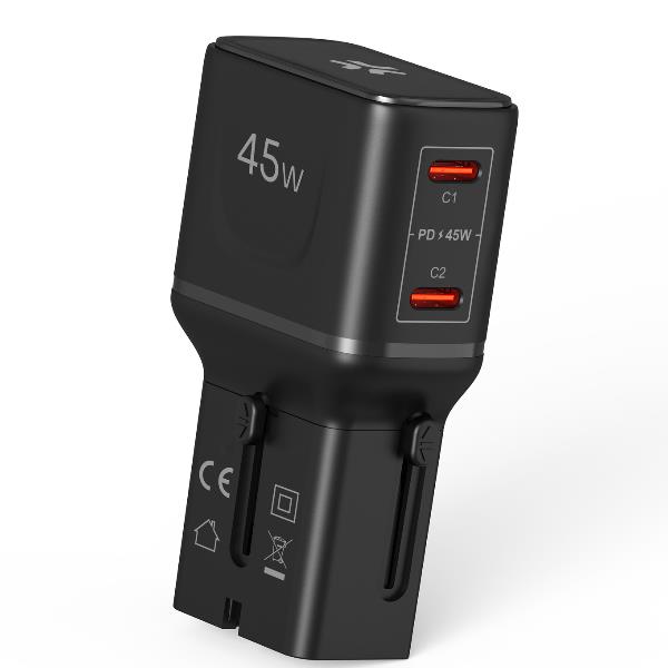 CELLY MULTIPLUGSL45W - 45W Multiplug Slim Travel Charger