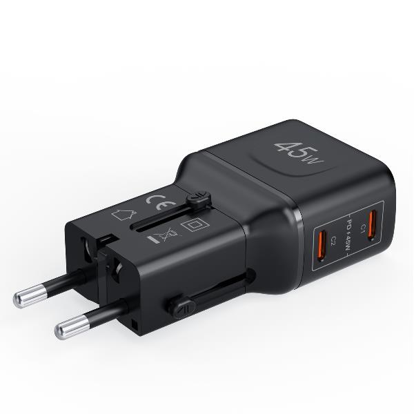 MULTIPLUGSL45W - 45W Multiplug Slim Travel Charger 5