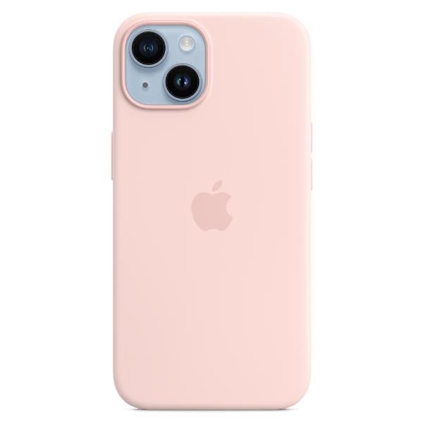 Custodia MagSafe in silicone per iPhone 14 Plus - Rosa creta 2