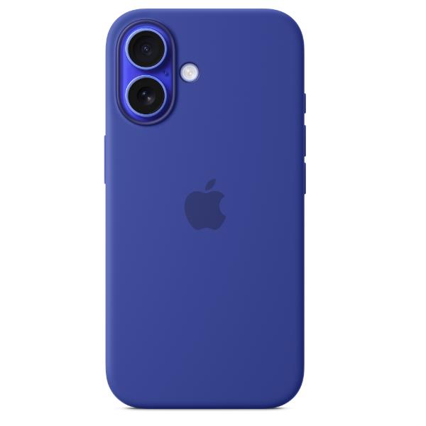 APPLE TELEFONIA Custodia MagSafe in silicone per iPhone 16 - Blu oltremare
