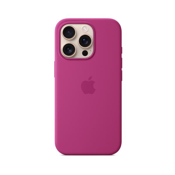 APPLE TELEFONIA Custodia MagSafe in silicone per iPhone 16 Pro - Fucsia
