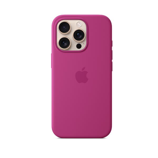 Custodia MagSafe in silicone per iPhone 16 Pro - Fucsia 2