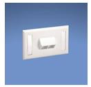 PLACCA PER 2 PRESE NETKEY BIANCA 2
