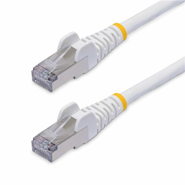 StarTech Cavo Ethernet CAT8 bianco da 2m, RJ45 Snagless, 25G/40G, 2000MHz, 100W PoE++, S/FTP, cavo lan in rame puro 26AWG, LSZH, cavo patch di rete schermato con rilievi di trazione, testat