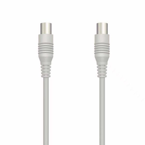 NILOX PC COMPONENTS NILOX TECH - Cavo di congiunzione Video Antenna con connettore 9.5 mm a connettore 9.5 mm, maschio a femmina, lunghezza cavo 3 mt, adattatore Maschio–Maschio incluso confezione