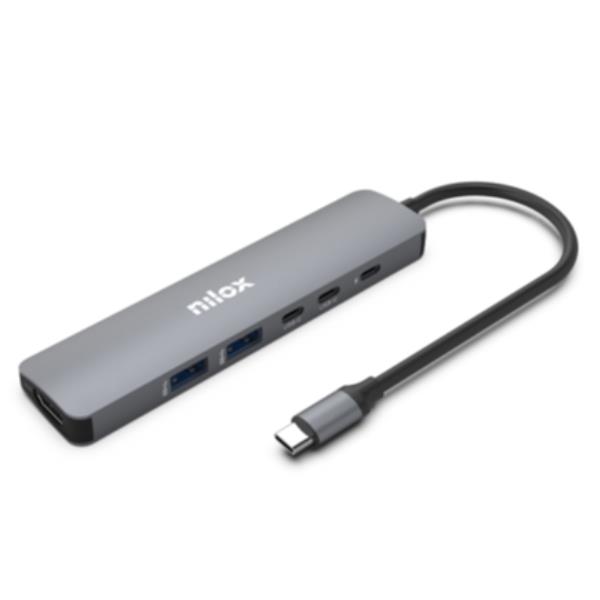 NILOX PC COMPONENTS NILOX TECH - Docking USB-C slim 6in1