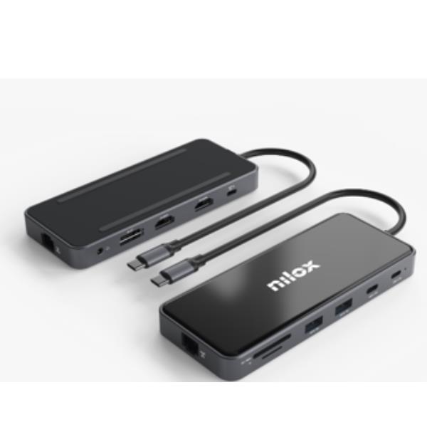 NILOX PC COMPONENTS NILOX TECH - Docking USB-C desk 12in1