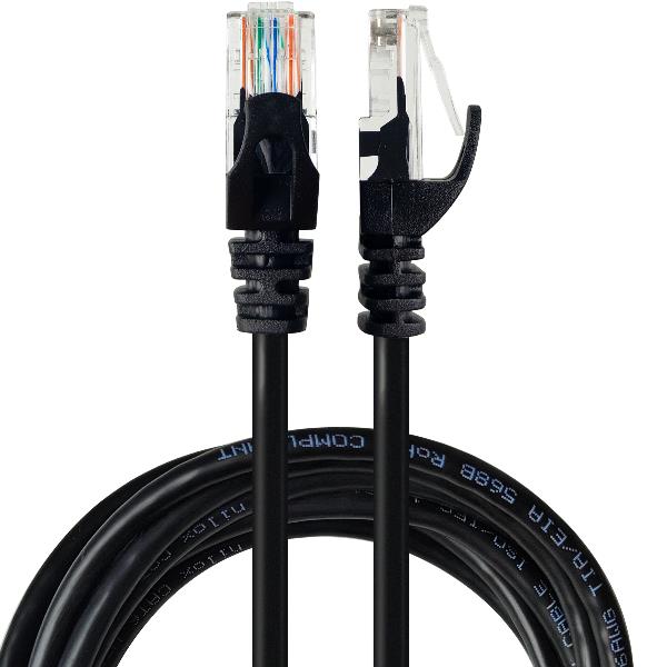 NILOX PC COMPONENTS NILOX TECH - Cavo di rete Ethernet RJ45 CAT 5E, maschio a maschio, lunghezza cavo 2 mt, guaina PVC flessibile e resistente